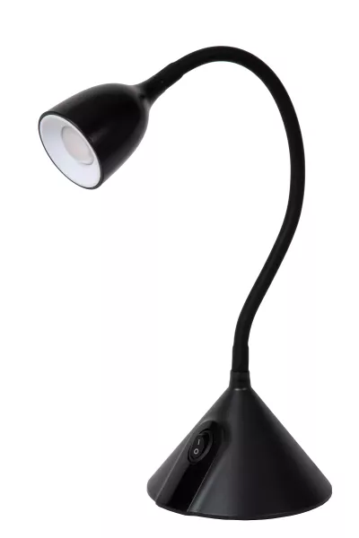 Lampka biurkowa regulowana Milo czarna LED 3.2W Ciepła biel wys:50cm Lucide 904833