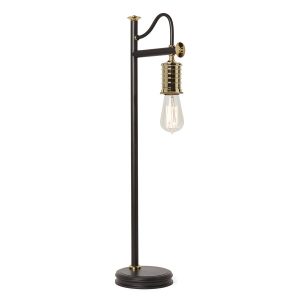 Lampka biurkowa retro czarno-mosiężna Douille 1xE27x60W wys:68,6cm Elstead 904832 Lampka biurkowa retro czarno-mosiężna Douille 1xE27x60W wys:68,6cm Elstead 904832