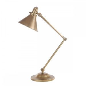 Lampka biurkowa retro mosiądz Provence 1xE27x60W wys:66cm Elstead 904809 Lampka biurkowa retro mosiądz Provence 1xE27x60W wys:66cm Elstead 904809