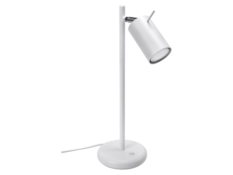 Lampka biurkowa Ring stalowa biała 52631
