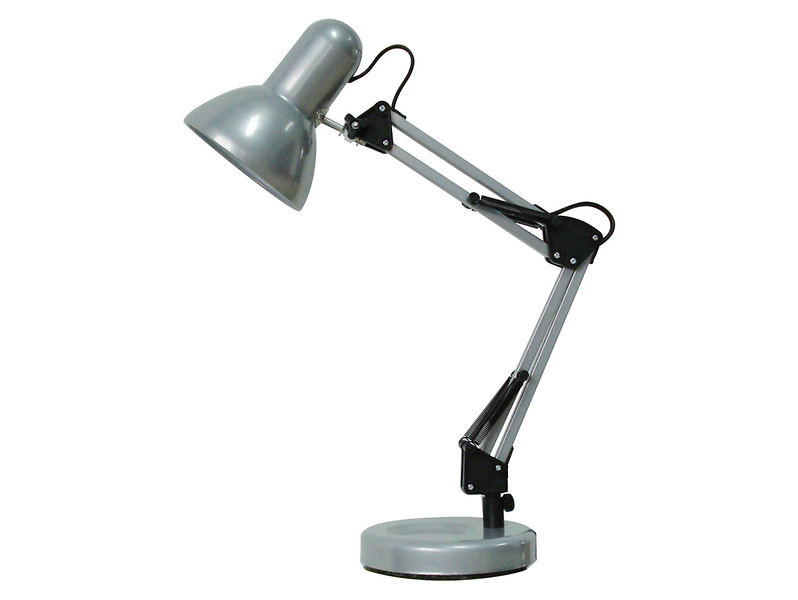 Lampka biurkowa Samson stalowa szara 46241
