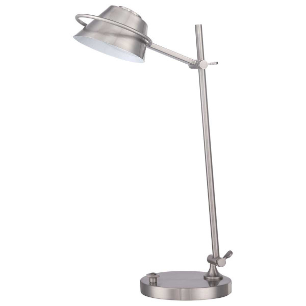 Lampka biurkowa Spencer szczotkowany nikiel LED 7W wys:51cm Quoizel 904757