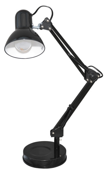 Lampka biurkowa szkolna czarna COSMO 1xE27x60W wys:55cm Kaja 904821