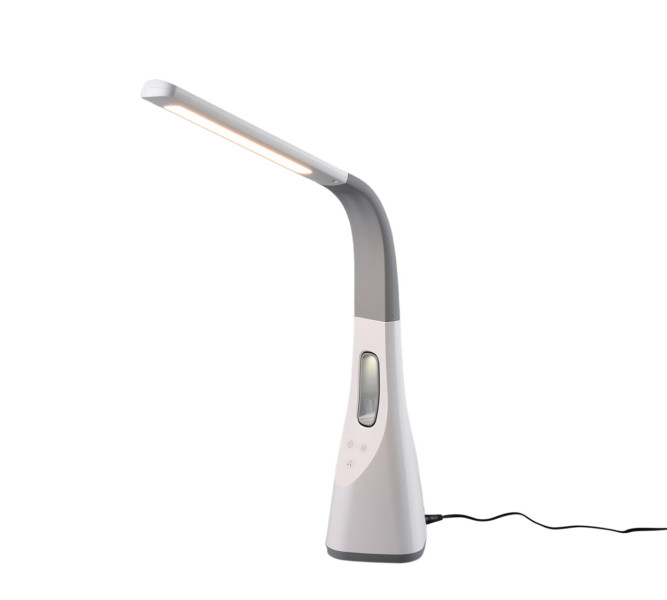 Lampka biurkowa VENTO szaro-biała LED 5W Odcienie bieli wys:46cm RL 904911
