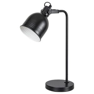 Lampka biurkowa vintage czarna Flint 1xE14x25W wys:44cm Rabalux 953537 Lampka biurkowa vintage czarna Flint 1xE14x25W wys:44cm Rabalux 953537