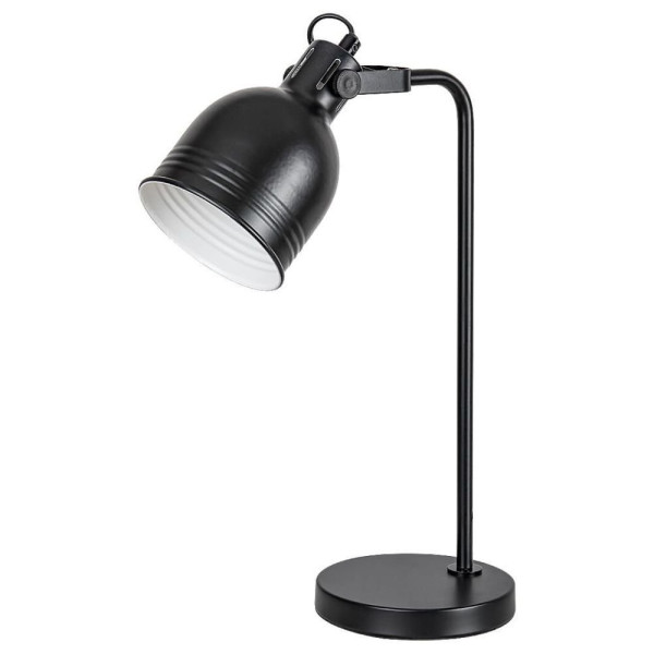 Lampka biurkowa vintage czarna Flint 1xE14x25W wys:44cm Rabalux 953537