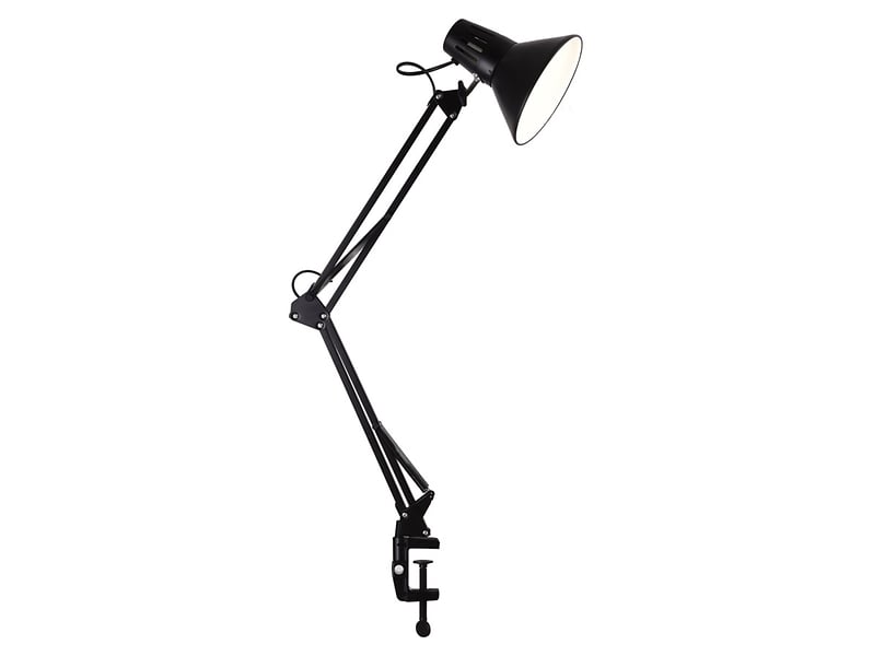 Lampka biurkowa Worker metalowa czarna 289157