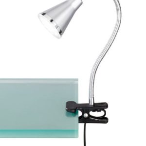 Lampka biurkowa z klipsem ARRAS srebrna LED 4W Ciepła biel wys:32cm RL 1017505 Lampka biurkowa z klipsem ARRAS srebrna LED 4W Ciepła biel wys:32cm RL 1017505