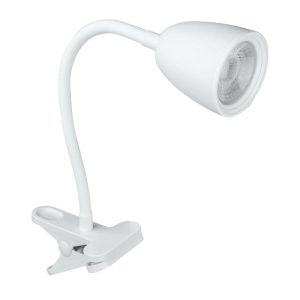 Lampka biurkowa z klipsem biała LED 4W Neutralna biel wys:11,5cm DPM 904881 Lampka biurkowa z klipsem biała LED 4W Neutralna biel wys:11,5cm DPM 904881