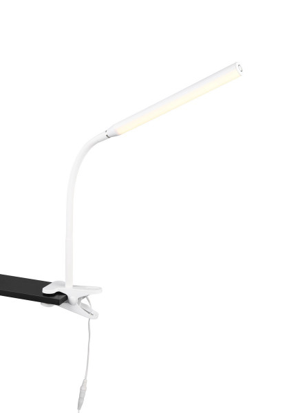 Lampka biurkowa z klipsem NEVADA biały mat LED 5W wys:38cm RL 904693
