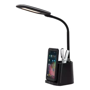 Lampka biurkowa z ładowarką Penny czarna LED 4.7W wys:34cm Lucide 904804 Lampka biurkowa z ładowarką Penny czarna LED 4.7W wys:34cm Lucide 904804