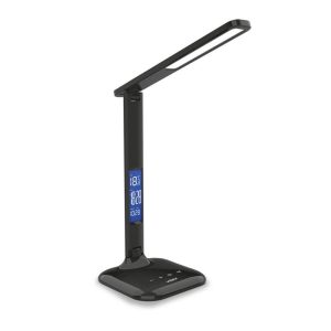 Lampka biurkowa z wyświtlaczem czarna LED 4.5W wys:32,9cm Videx 904947 Lampka biurkowa z wyświtlaczem czarna LED 4.5W wys:32,9cm Videx 904947