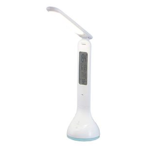 Lampka biurkowa z wyświtlaczem Justin biała LED 4W wys:26,3cm Rabalux 959480 Lampka biurkowa z wyświtlaczem Justin biała LED 4W wys:26,3cm Rabalux 959480