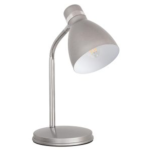 Lampka biurkowa Zara stalowa srebrna 57695 Lampka biurkowa Zara stalowa srebrna 57695