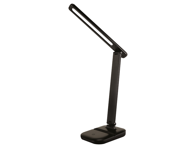 Lampka biurkowa Zet LED z tworzywa sztucznego czarna 178680