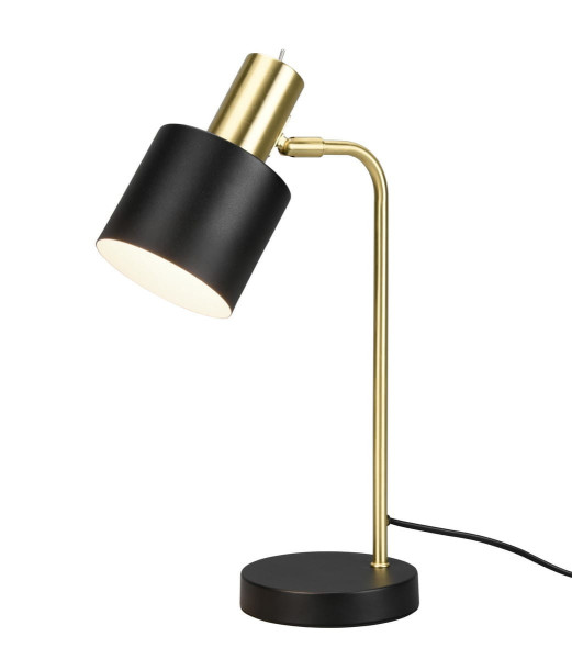 Lampka biurkowa złoto-czarna ADAM 1xE14x10W wys:43,5cm RL 904781