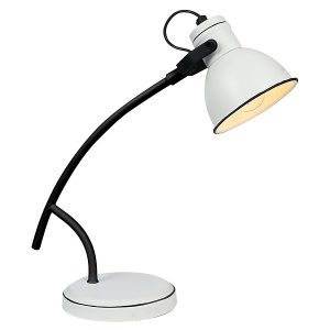 Lampka biurkowa Zumba metalowa biała 216999 Lampka biurkowa Zumba metalowa biała 216999