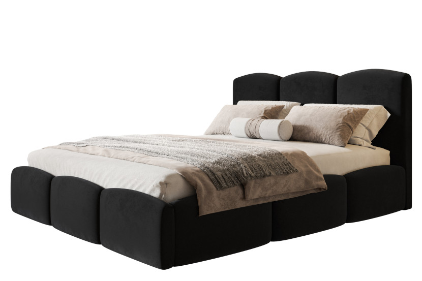 Łóżko tapicerowane Zoya Slim 120x200 ze stelażem drewnianym 1034464