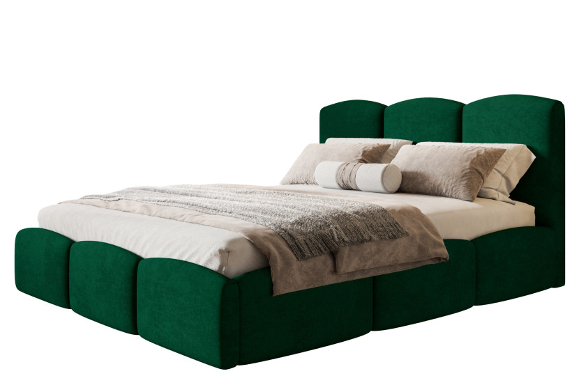 Łóżko tapicerowane Zoya Slim 200x200 ze stelażem metalowym 1026739