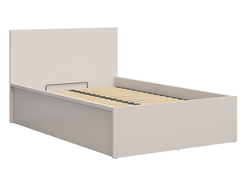 Łóżko Tetrix 120x200 ze stelażem i pojemnikiem kaszmir 823881