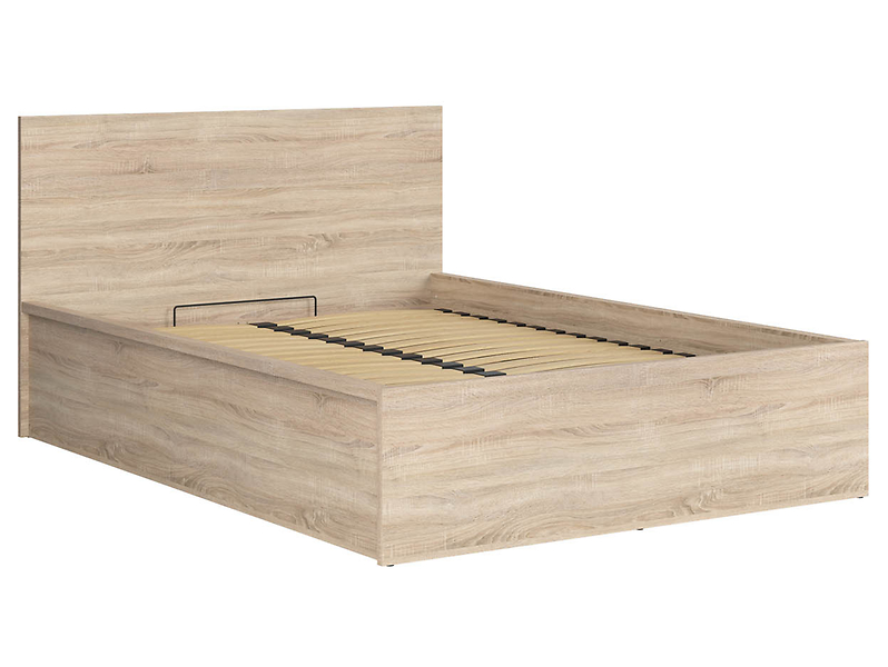 Łóżko Tetrix 140x200 ze stelażem i pojemnikiem dąb sonoma 29408