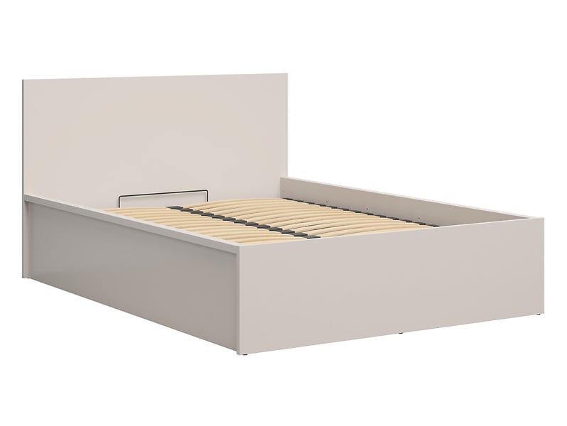 Łóżko Tetrix 140x200 ze stelażem i pojemnikiem kaszmir 823882