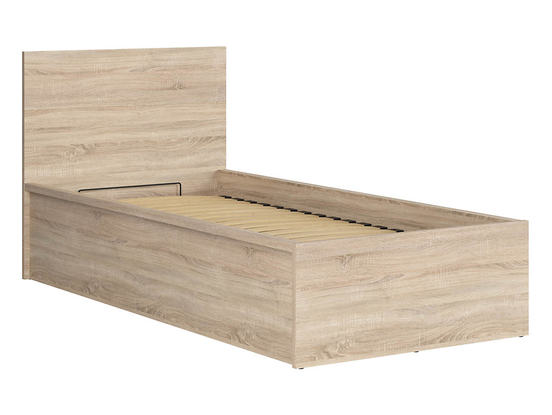 Łóżko Tetrix 90x200 ze stelażem i pojemnikiem dąb sonoma 29421